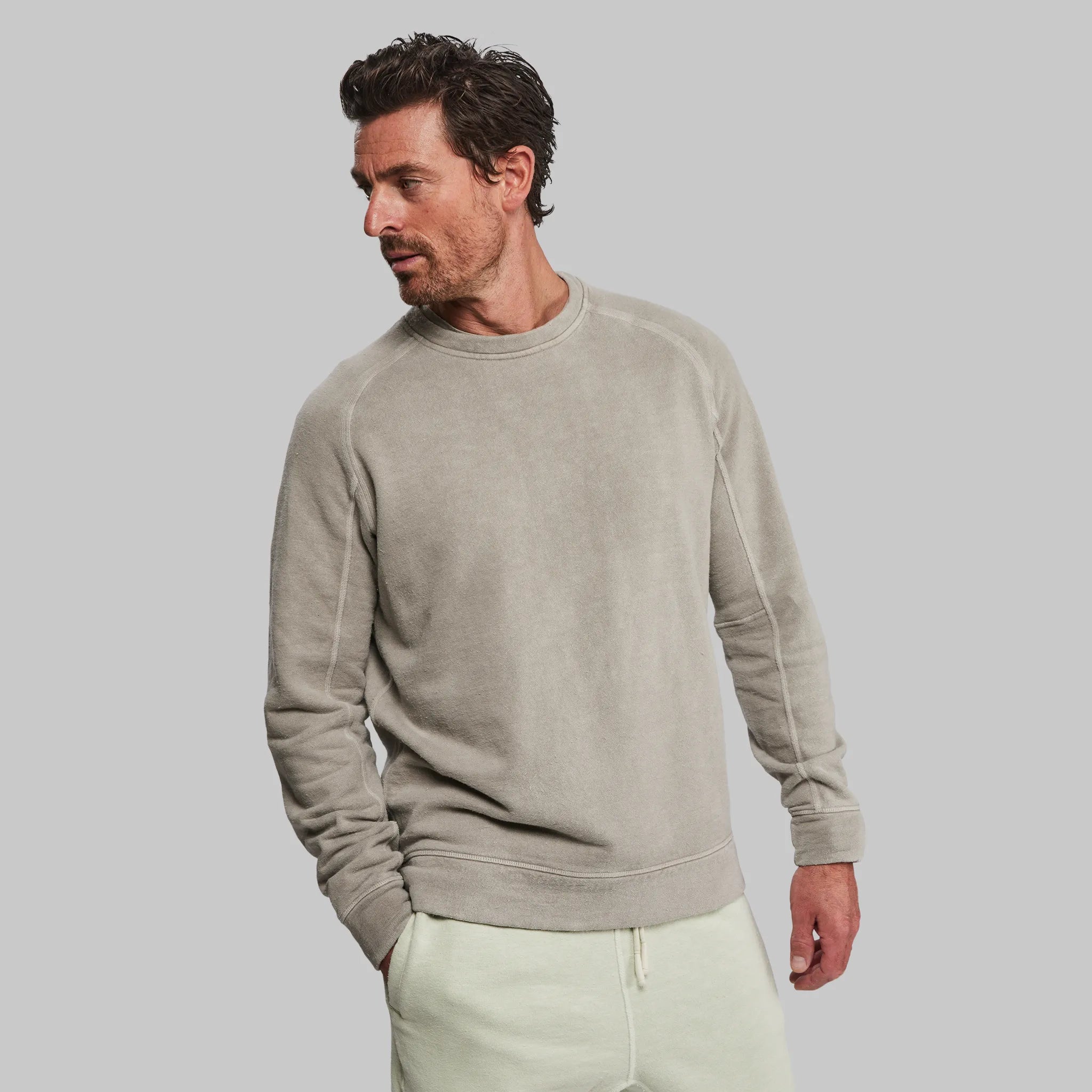 55% Hemp, 45% Organic Cotton Knit Sweater Fabric - Natural Color
