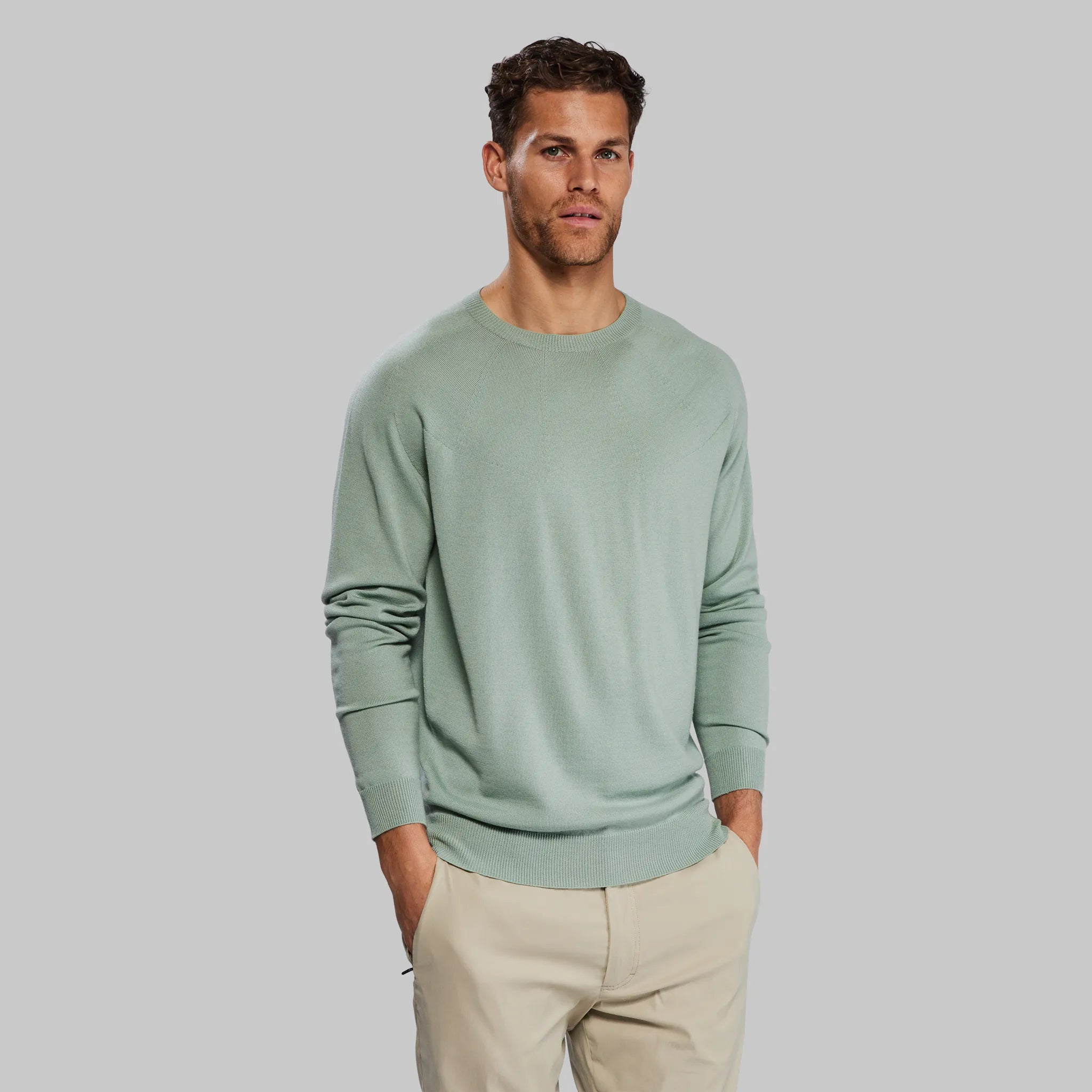 Planet Earth Sweater. Sage Green edition