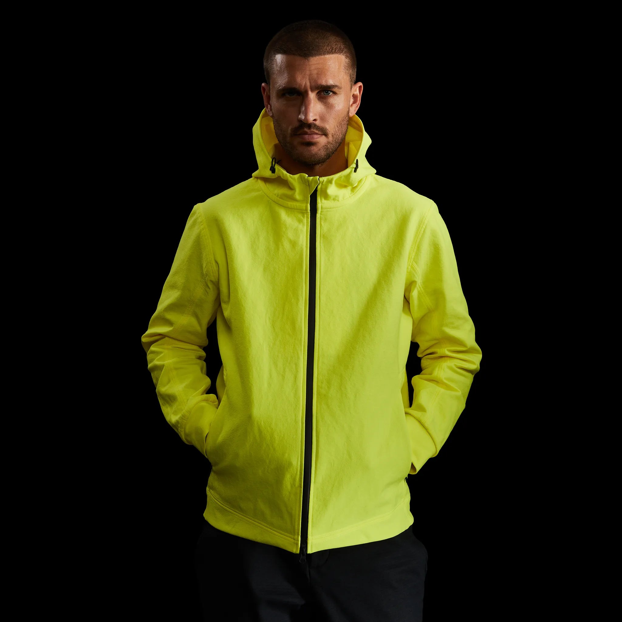 Hoodie jacket yellow hotsell