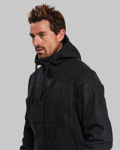 100 Year Zip Through Hoodie. Black edition Vollebak