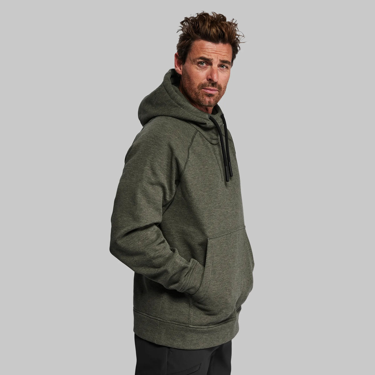 100 Year Overhead Hoodie. Grey-Green edition