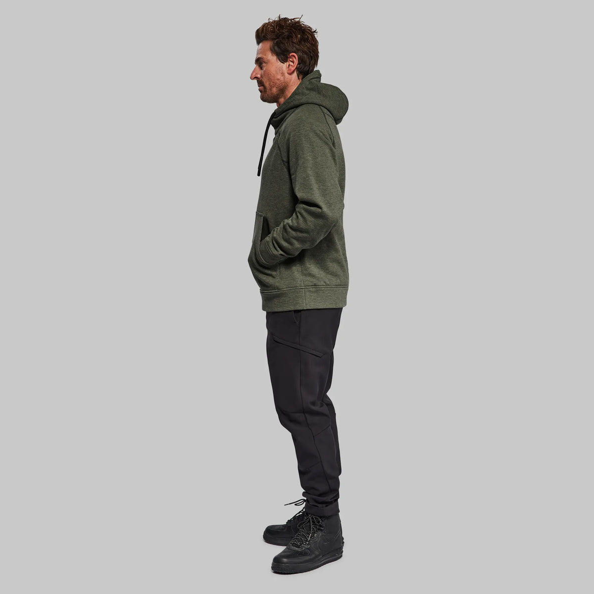 100 Year Overhead Hoodie. Grey-Green edition