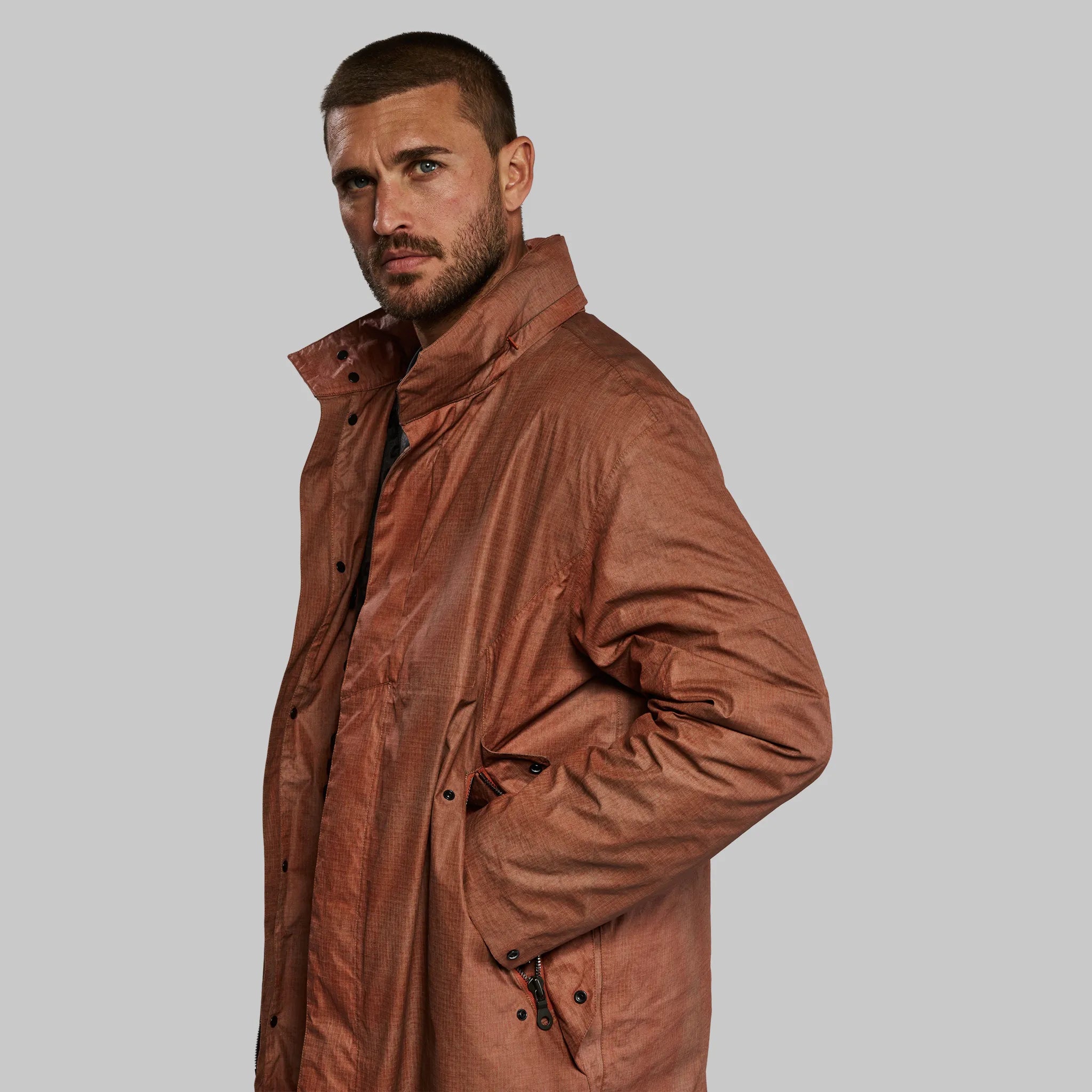 Thermal Cloaking Jacket. Rust edition