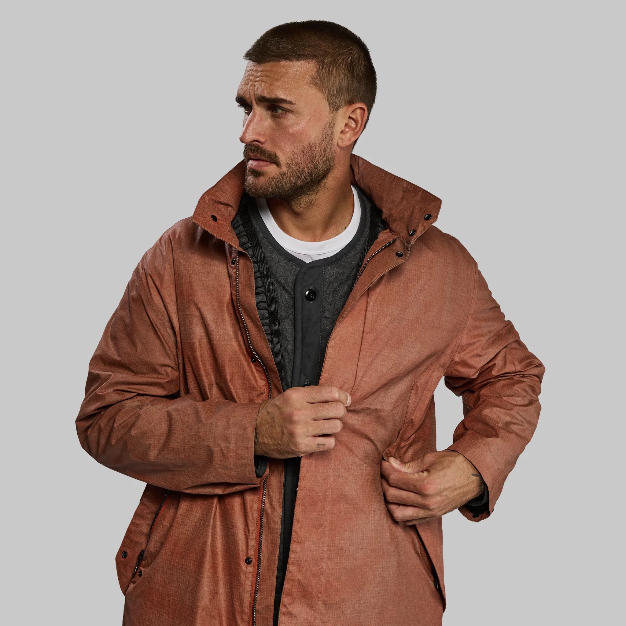 Thermal Cloaking Jacket. Rust edition