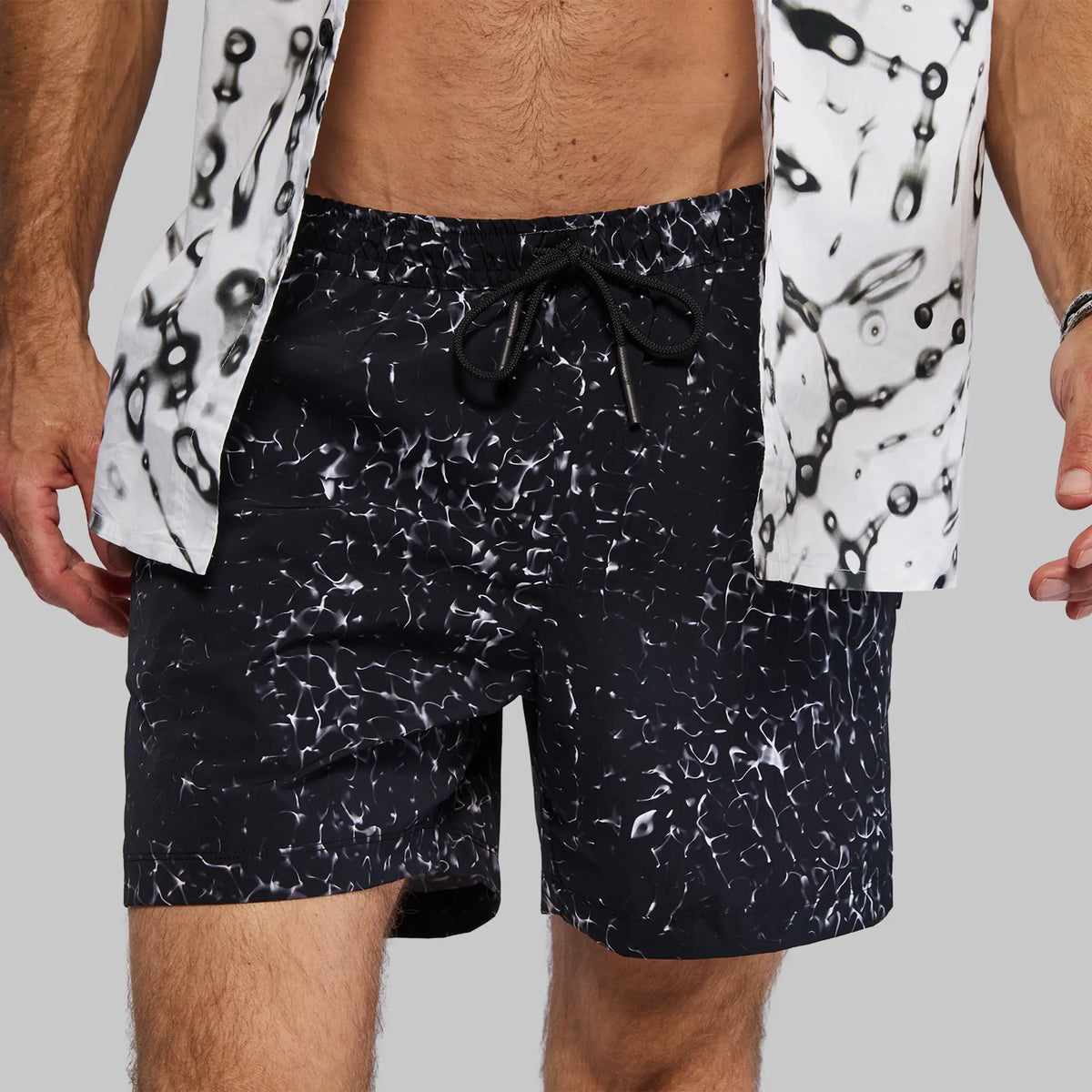 Cymatic Swim Shorts. Black edition
