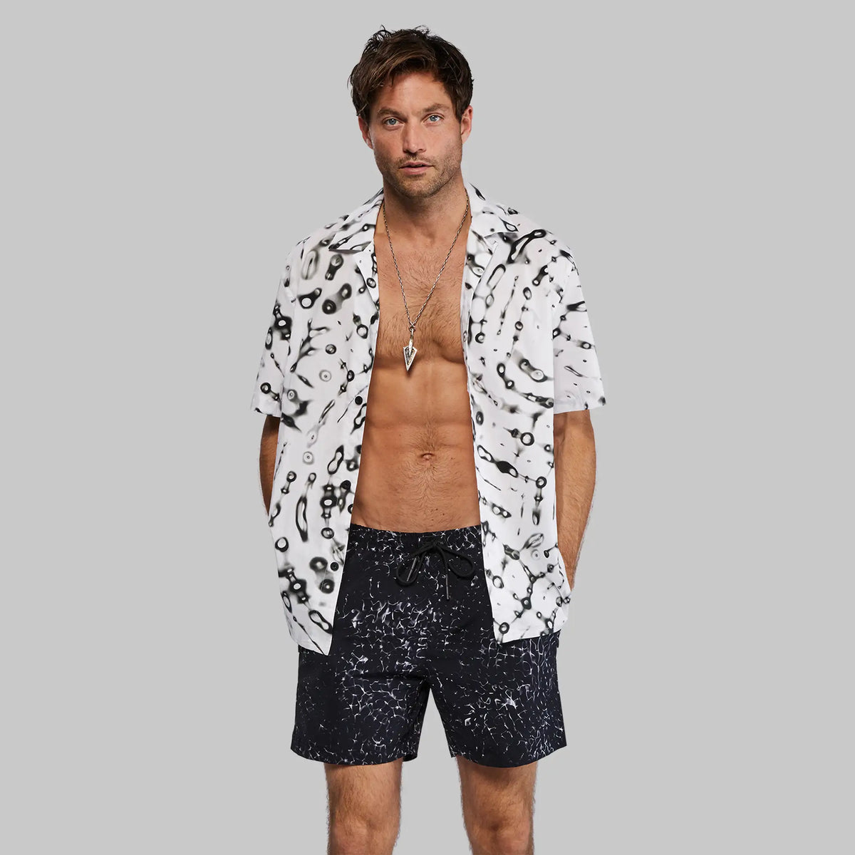 Cymatic Swim Shorts. Black edition