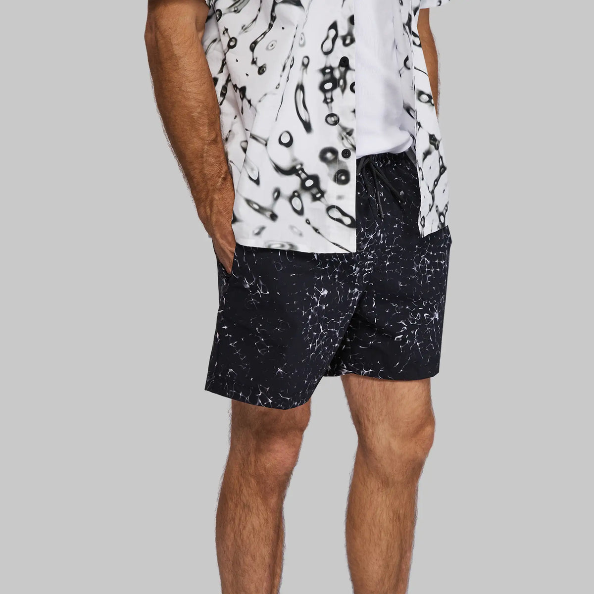 Cymatic Swim Shorts. Black edition