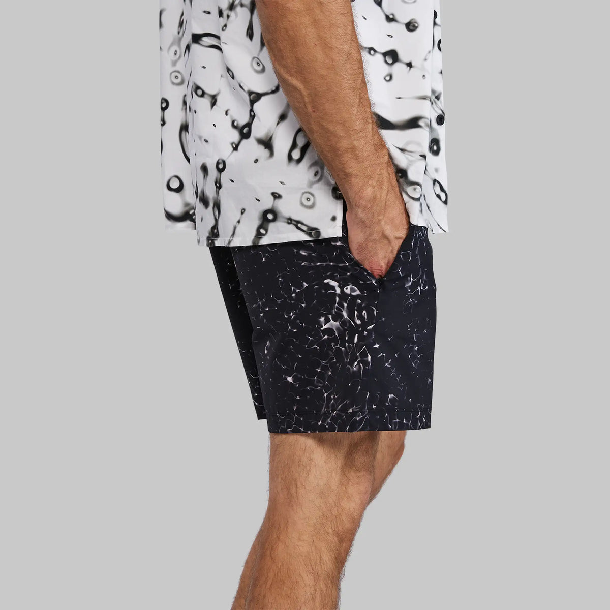 Cymatic Swim Shorts. Black edition