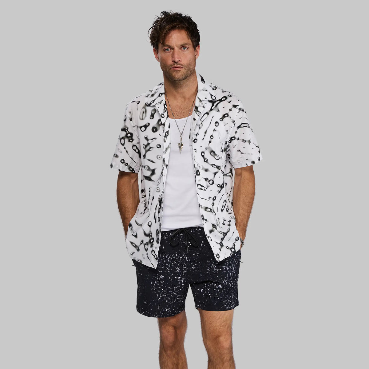 Cymatic Swim Shorts. Black edition