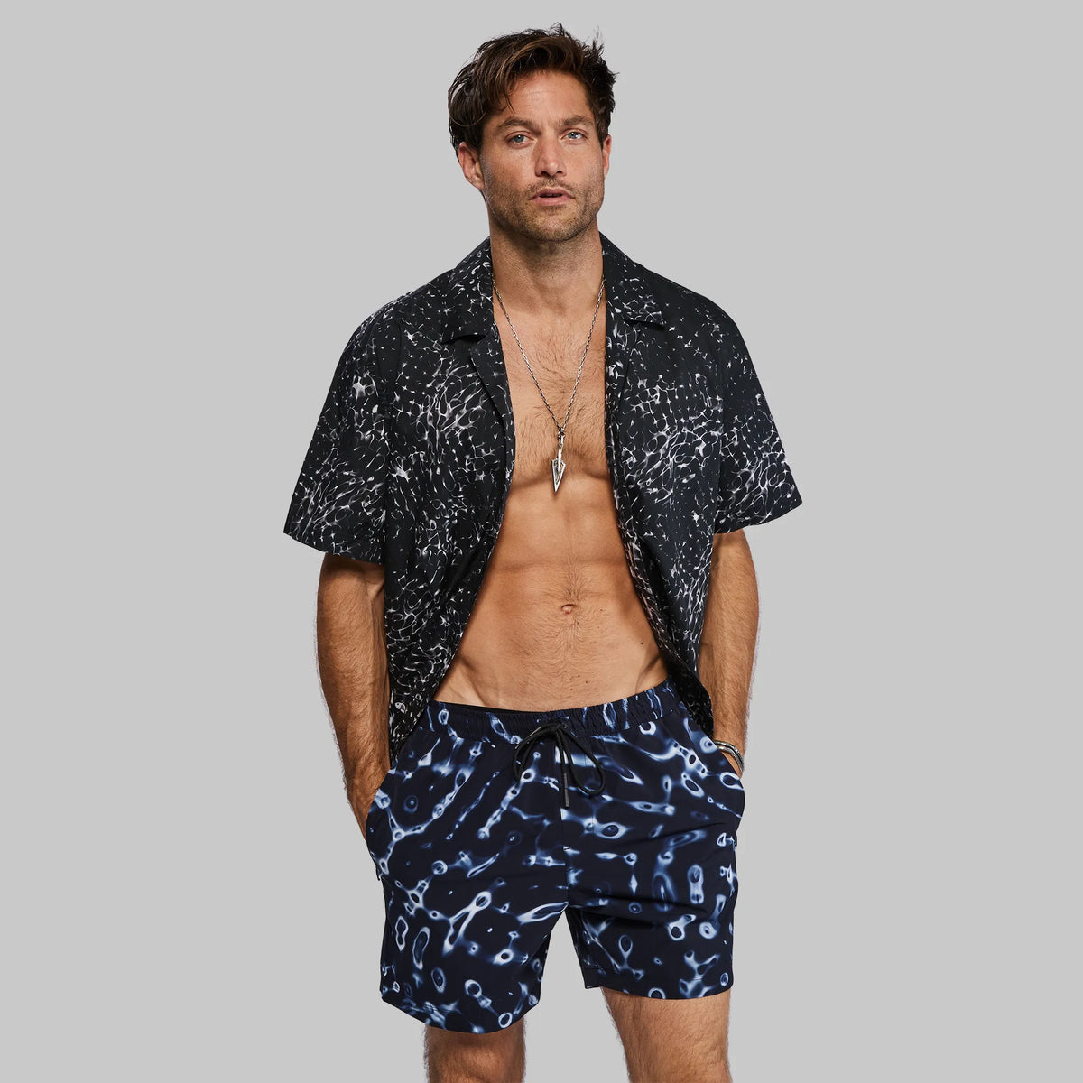 Cymatic Swim Shorts. Navy edition