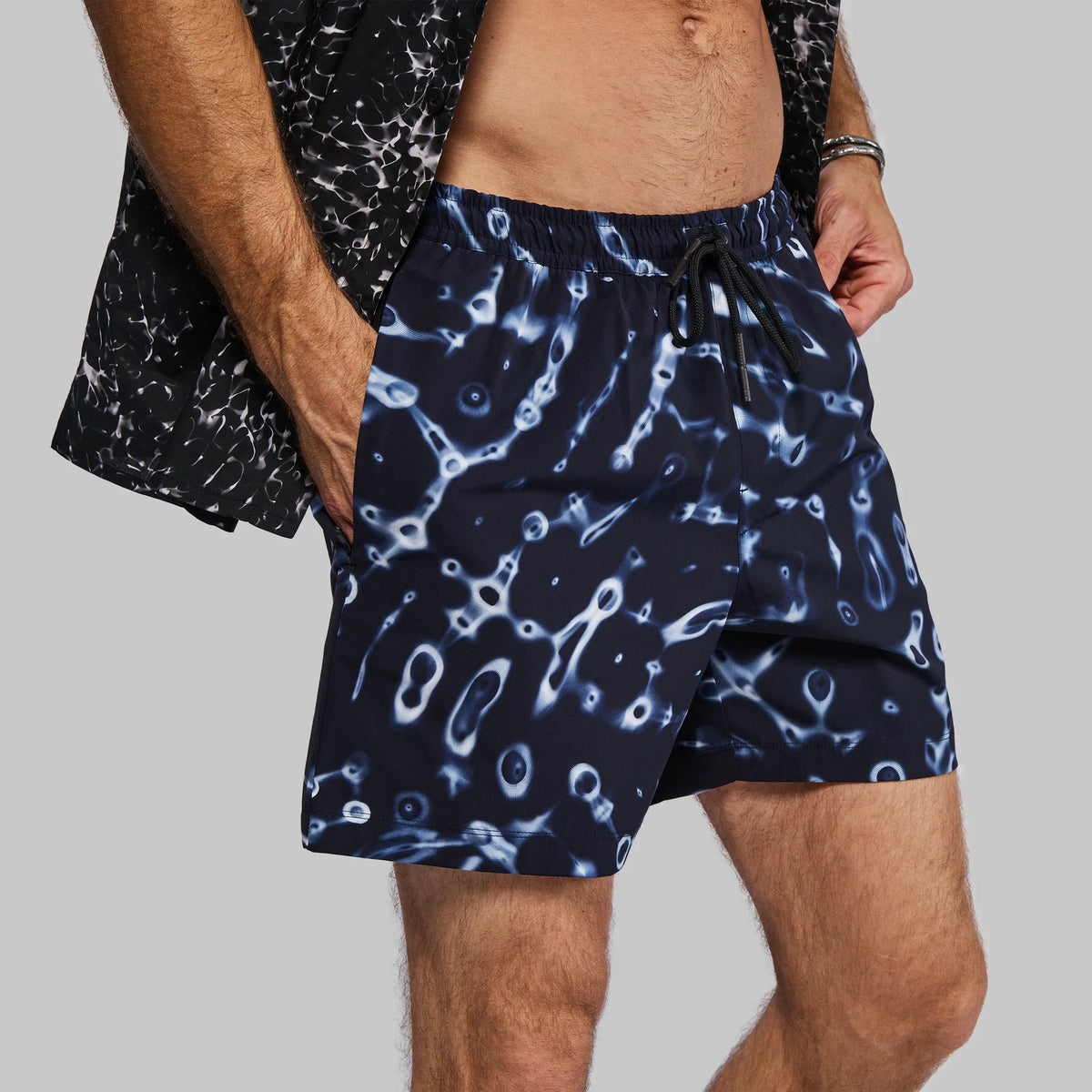 Cymatic Swim Shorts. Navy edition