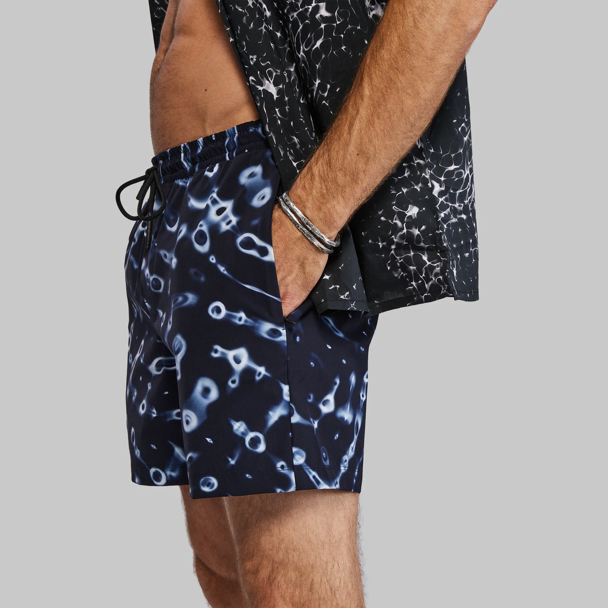 Cymatic Swim Shorts. Navy edition