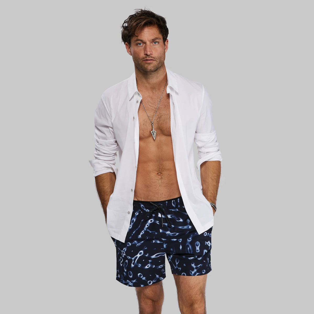 Cymatic Swim Shorts. Navy edition