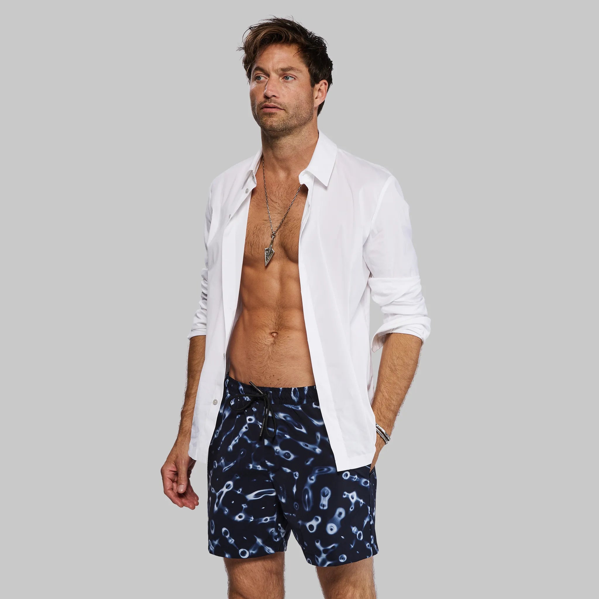 Cymatic Swim Shorts. Navy edition