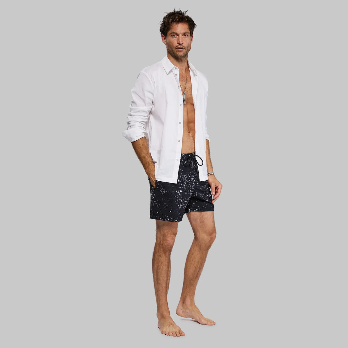 Cymatic Swim Shorts. Black edition