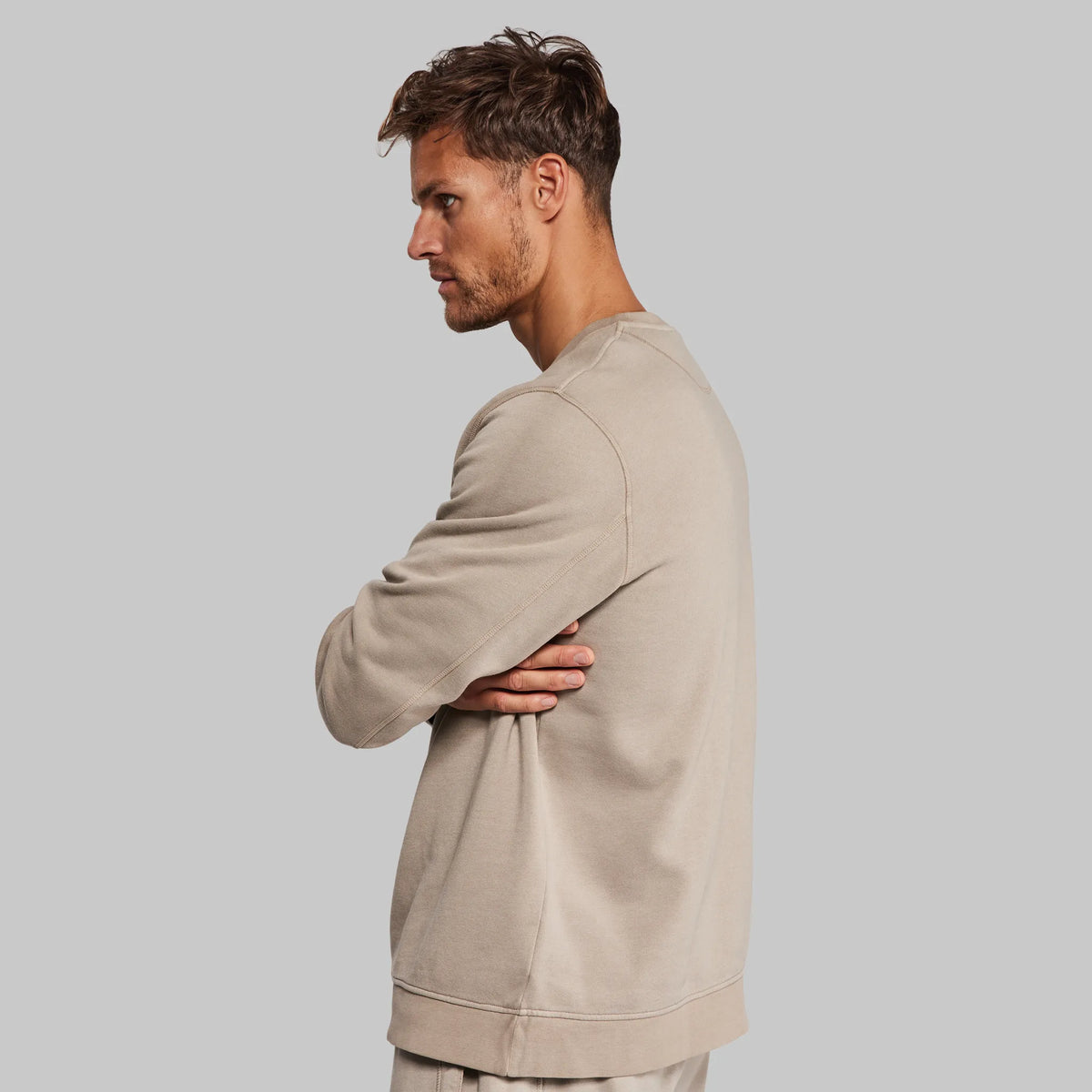 Plant Dyed Sweatshirt. Almond edition