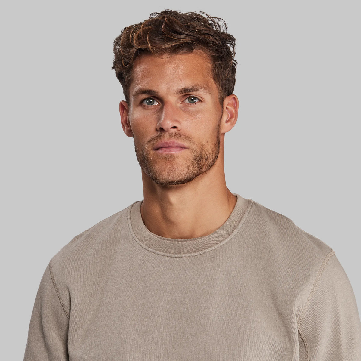 Plant Dyed Sweatshirt. Almond edition