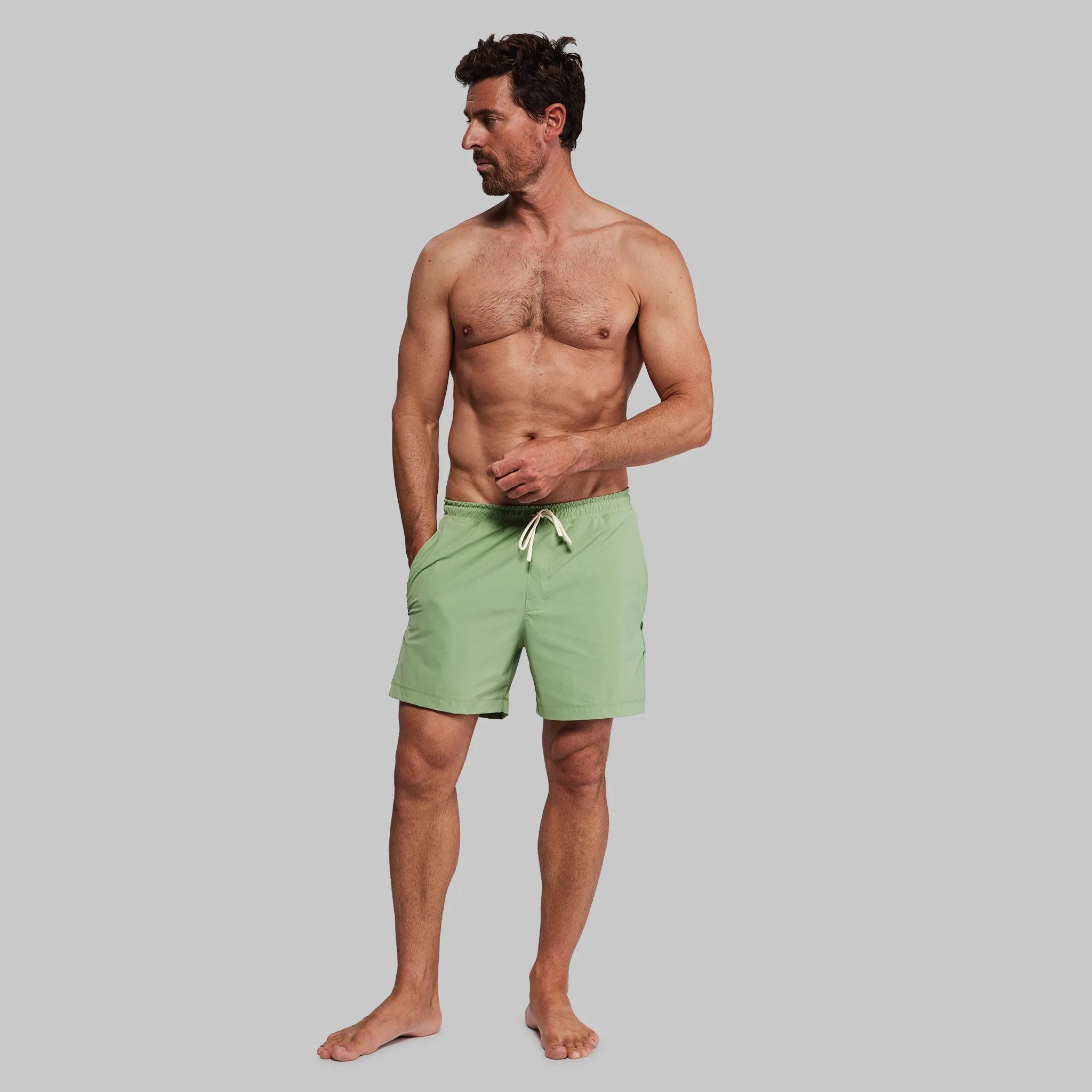 Equator Swim Shorts. Sage Green edition
