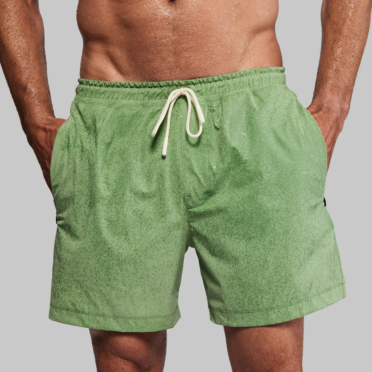 Equator Swim Shorts. Sage Green edition
