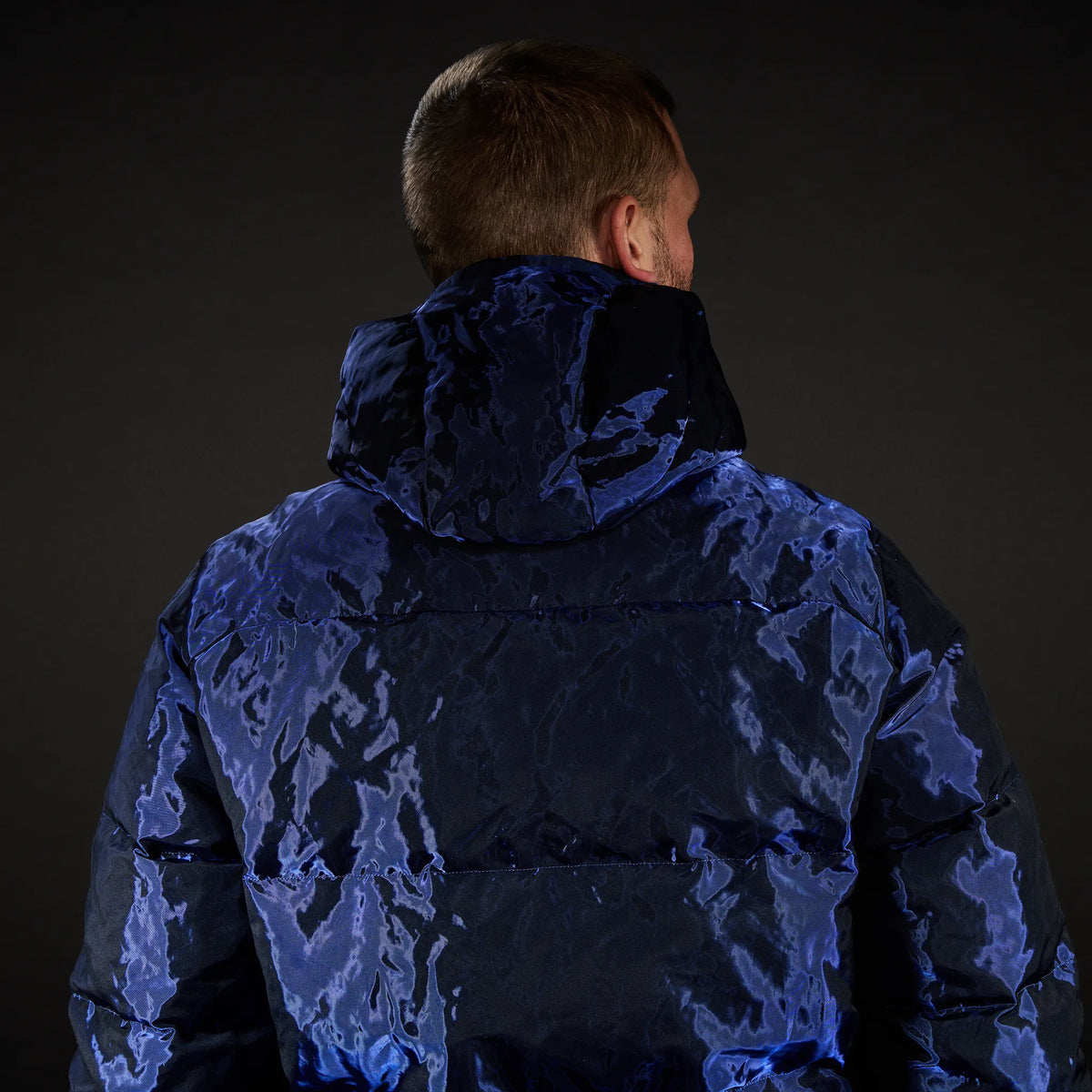 Navy Full Metal Puffer. Eiderdown edition