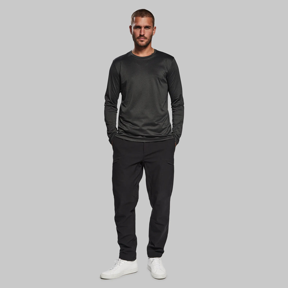 Graphene T Shirt. Long Sleeve Black edition