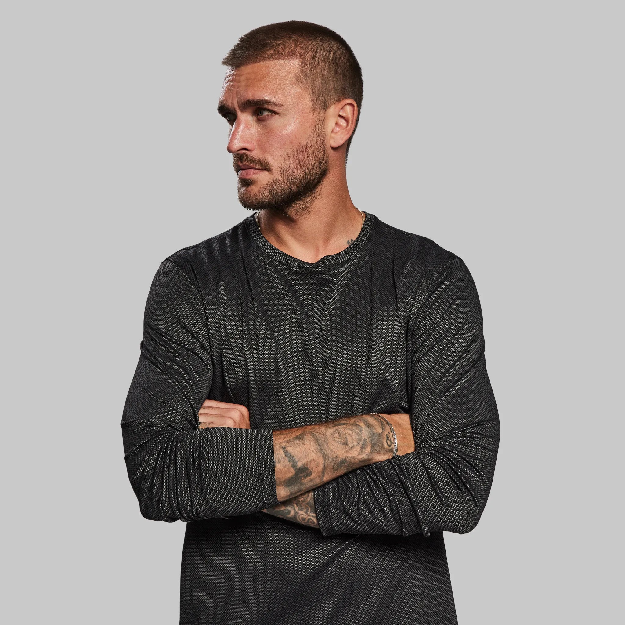 Graphene T Shirt. Long Sleeve Black edition