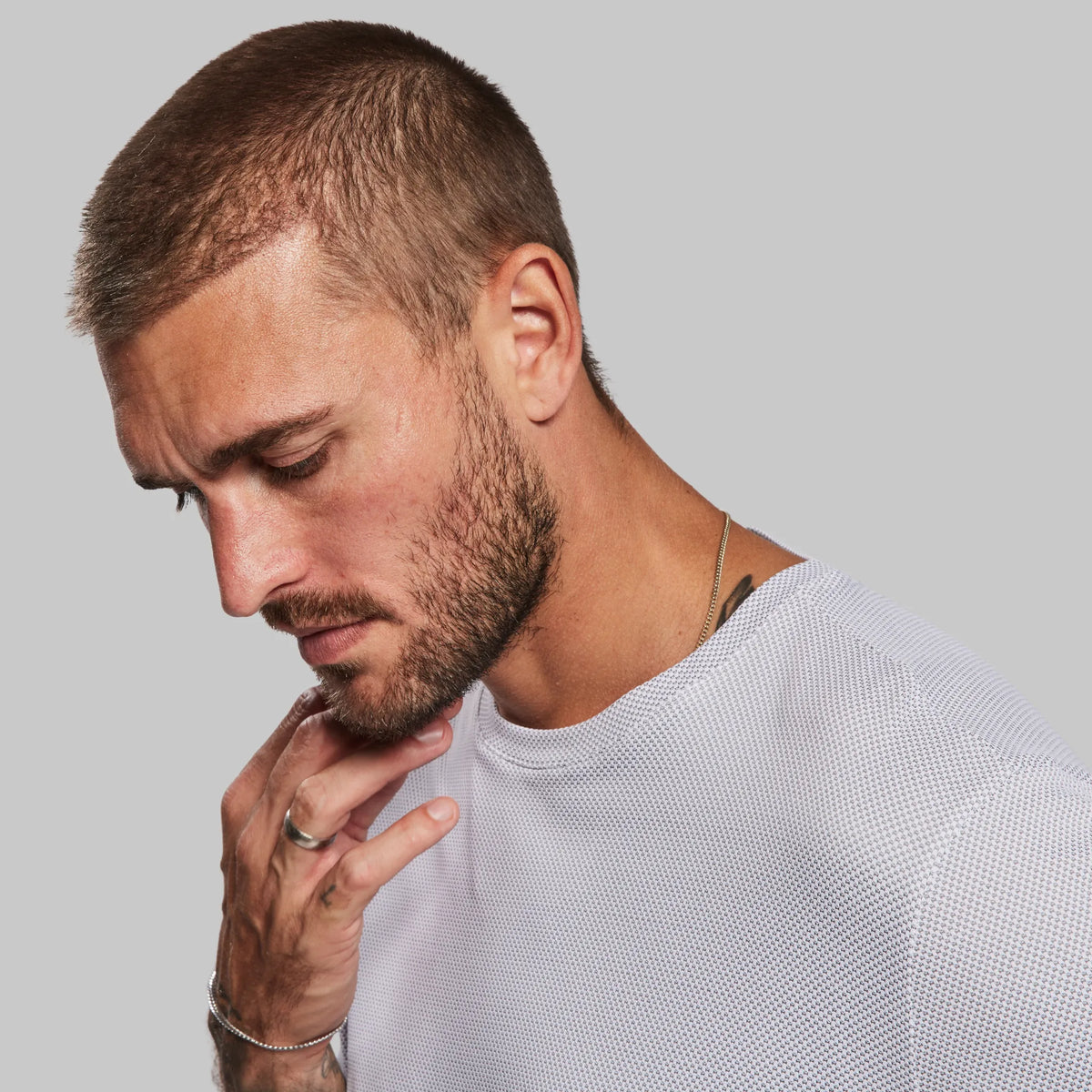 Graphene T Shirt. Long Sleeve White edition