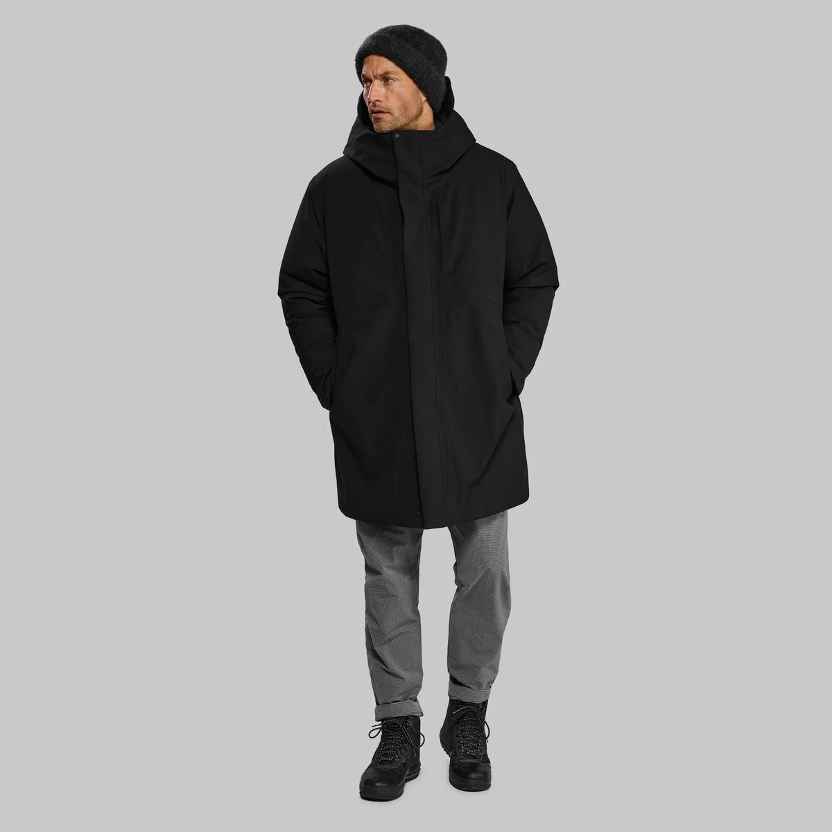 Planet Earth Cashmere Beanie. Dark Grey edition