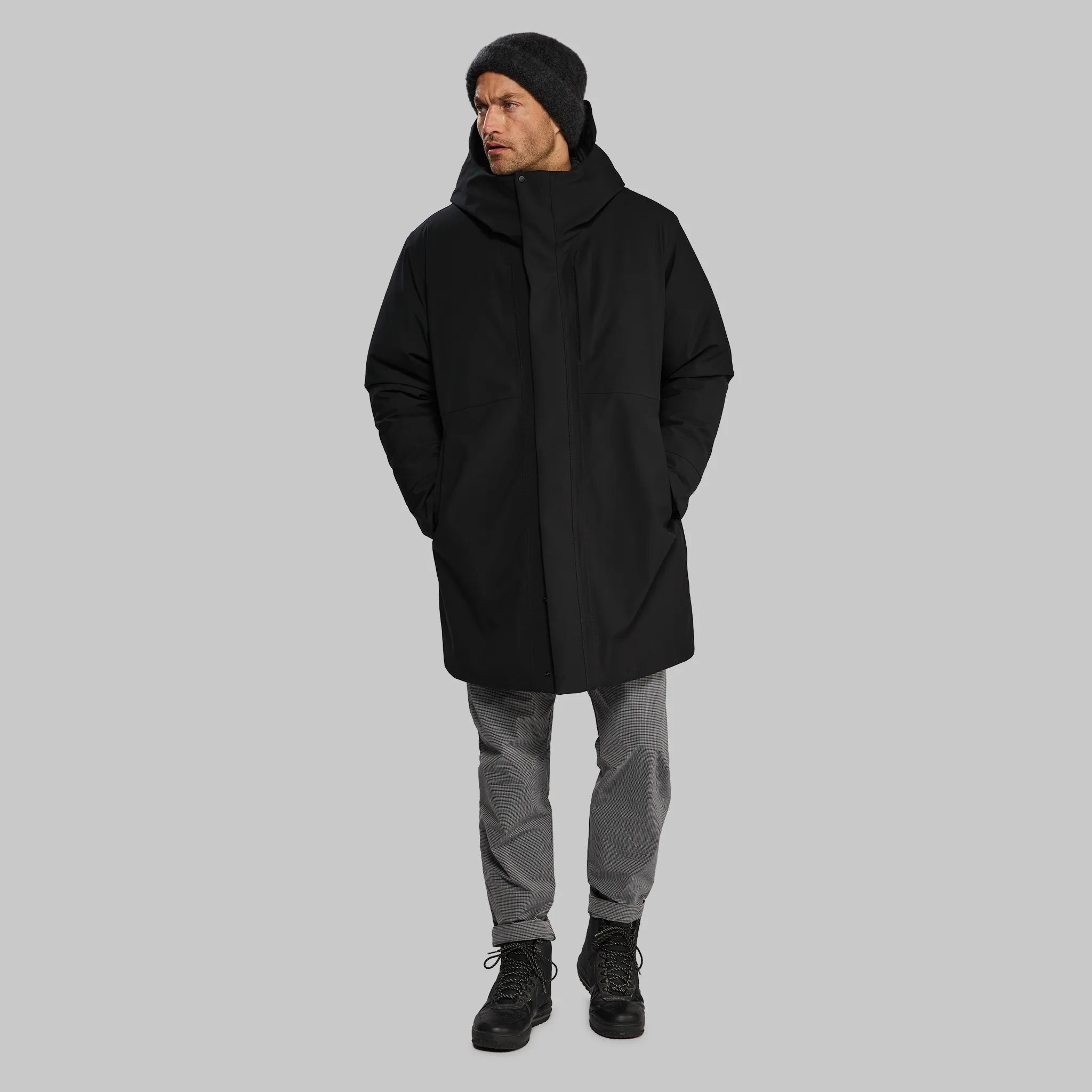 Planet Earth Cashmere Beanie. Dark Grey edition