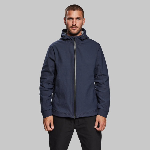 Indestructible Hooded Jacket. Navy edition