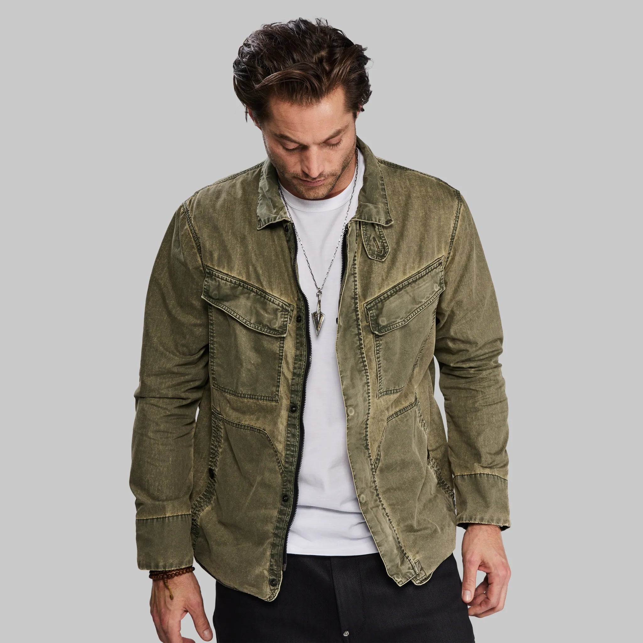 Planet Earth Lightweight Field Jacket. Green edition