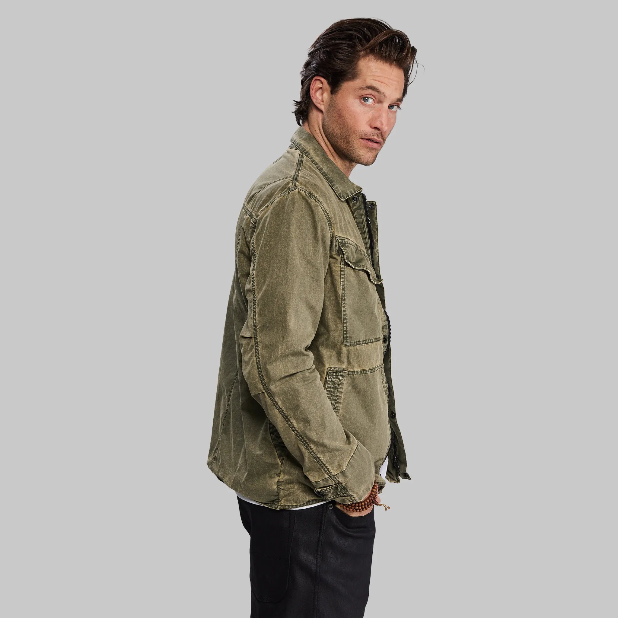 Planet Earth Lightweight Field Jacket. Green edition