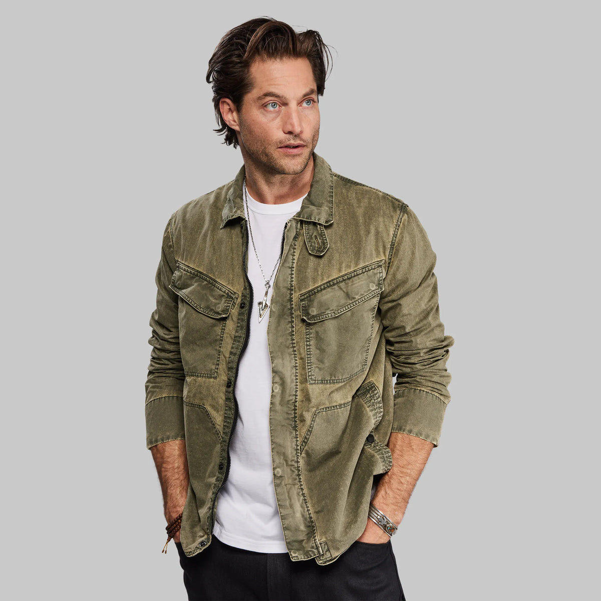 Planet Earth Lightweight Field Jacket. Green edition