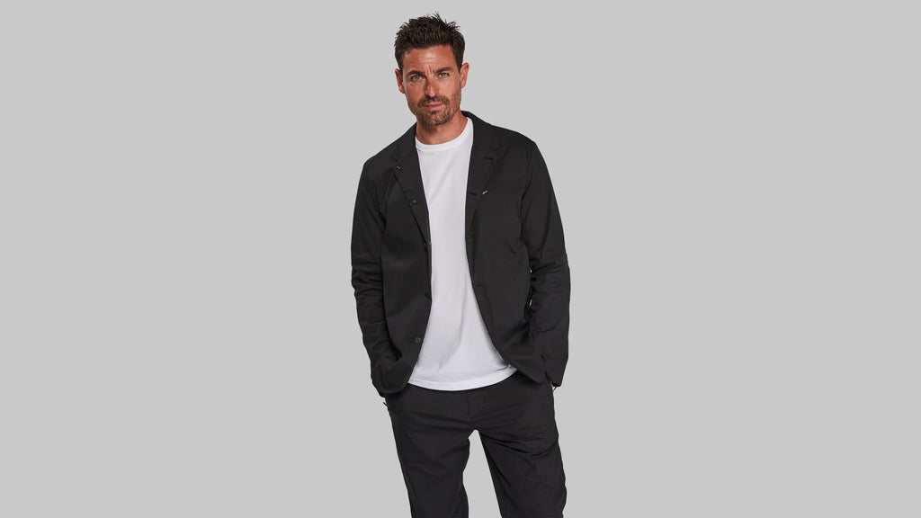 Planet Earth Suit Jacket. Black edition Vollebak