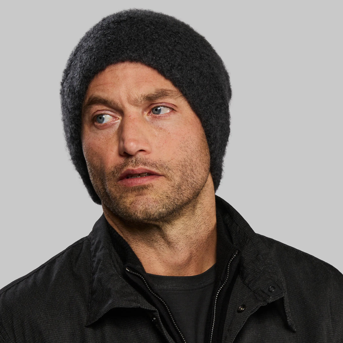 Planet Earth Cashmere Beanie. Dark Grey edition
