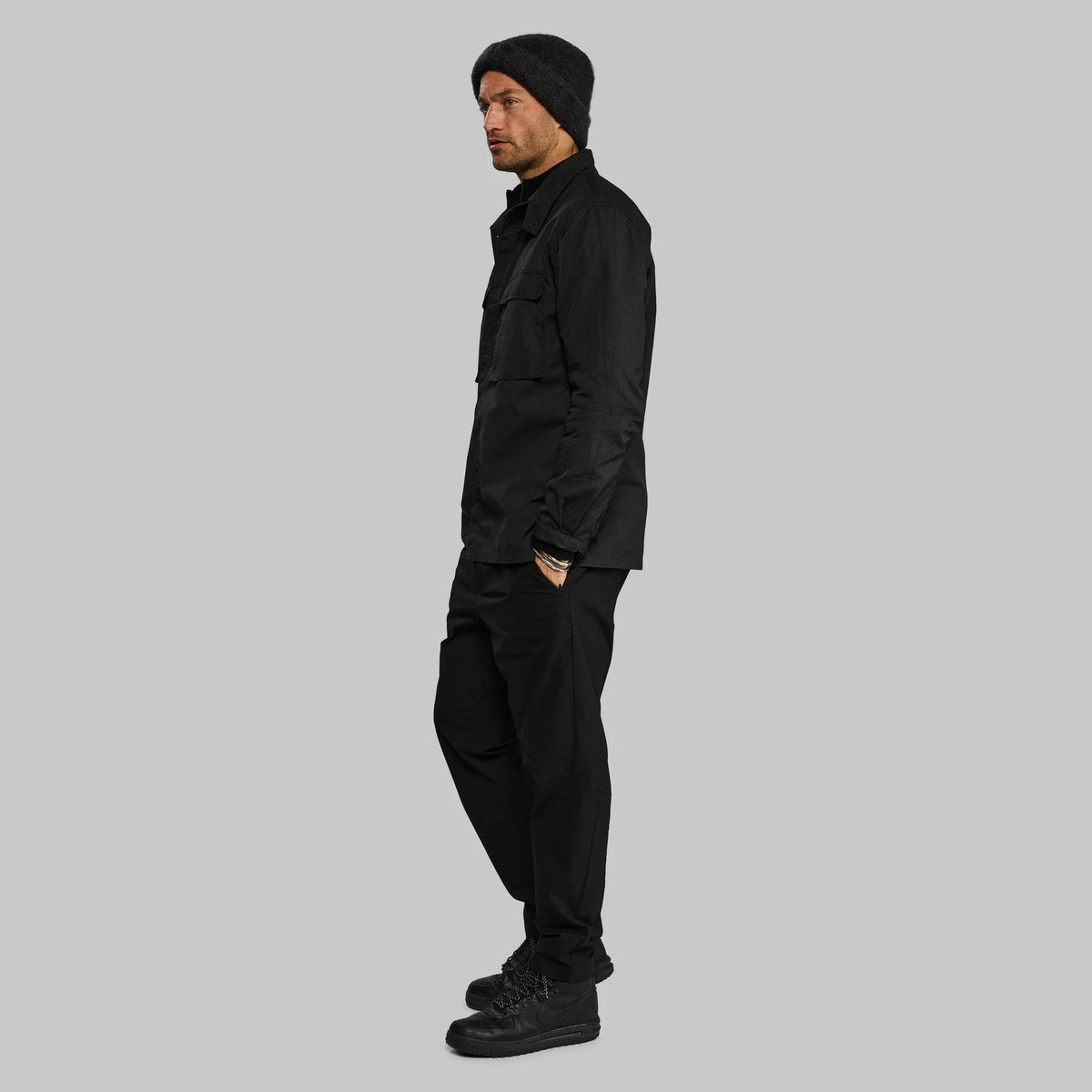 Planet Earth Cashmere Beanie. Dark Grey edition