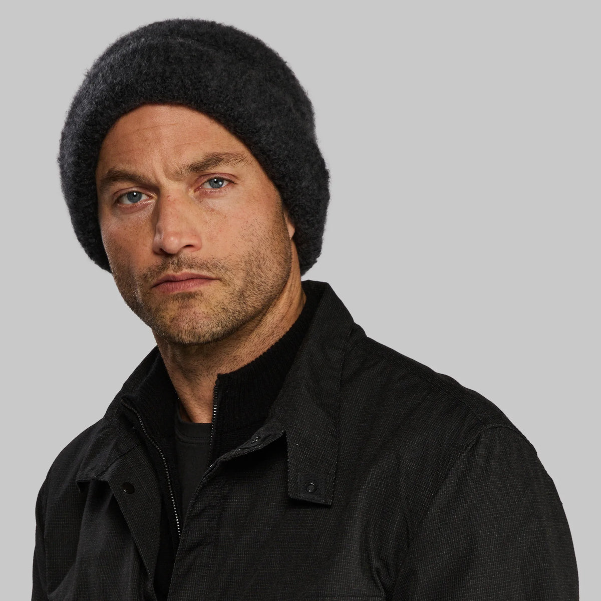 Planet Earth Cashmere Beanie. Dark Grey edition