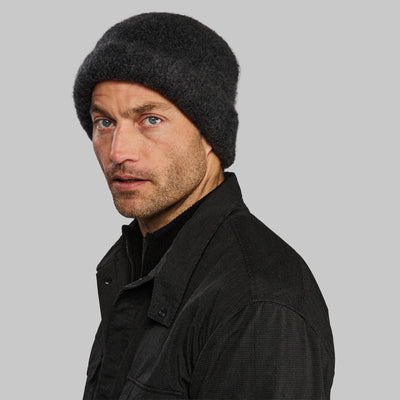 Planet Earth Cashmere Beanie. Dark Grey edition