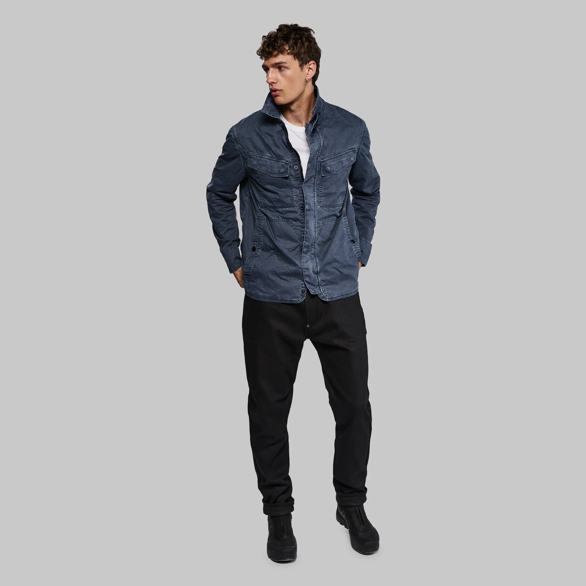Planet Earth Lightweight Field Jacket. Navy edition