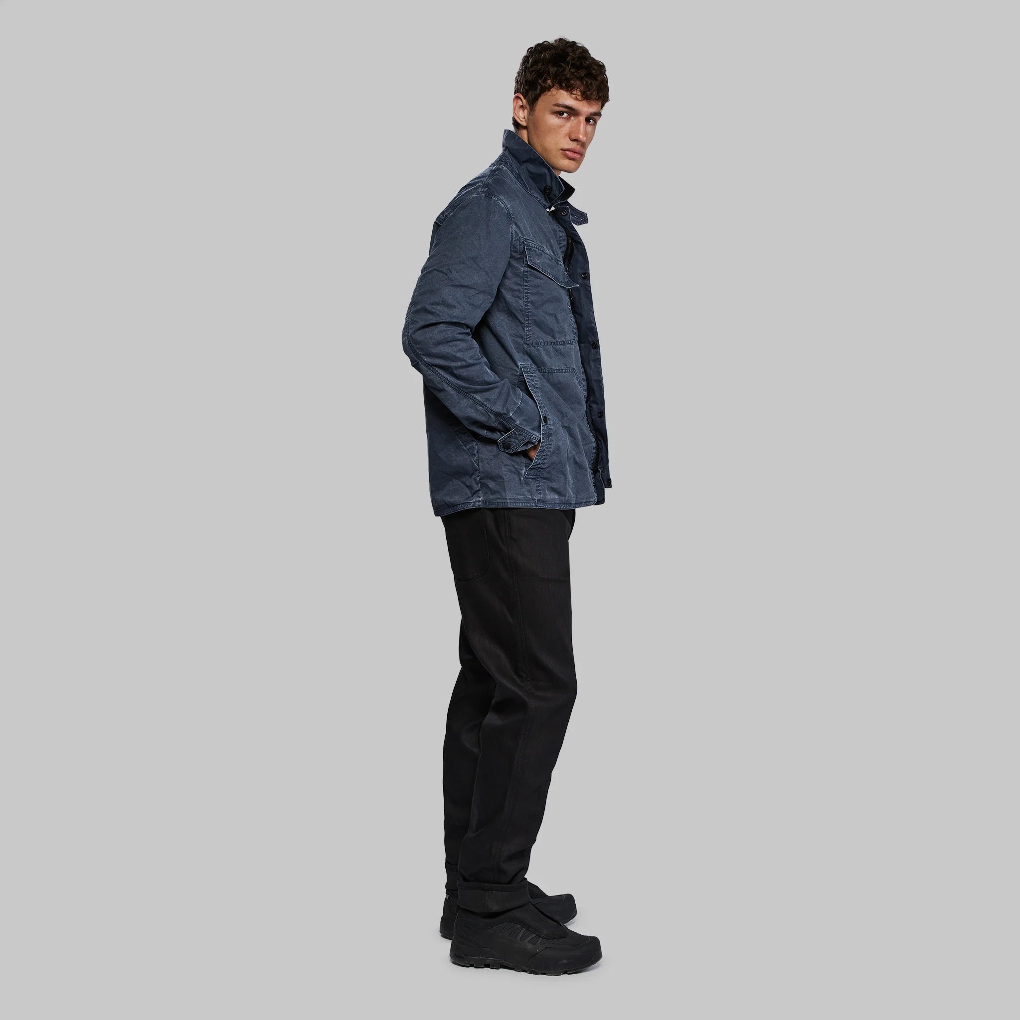 Planet Earth Lightweight Field Jacket. Navy edition