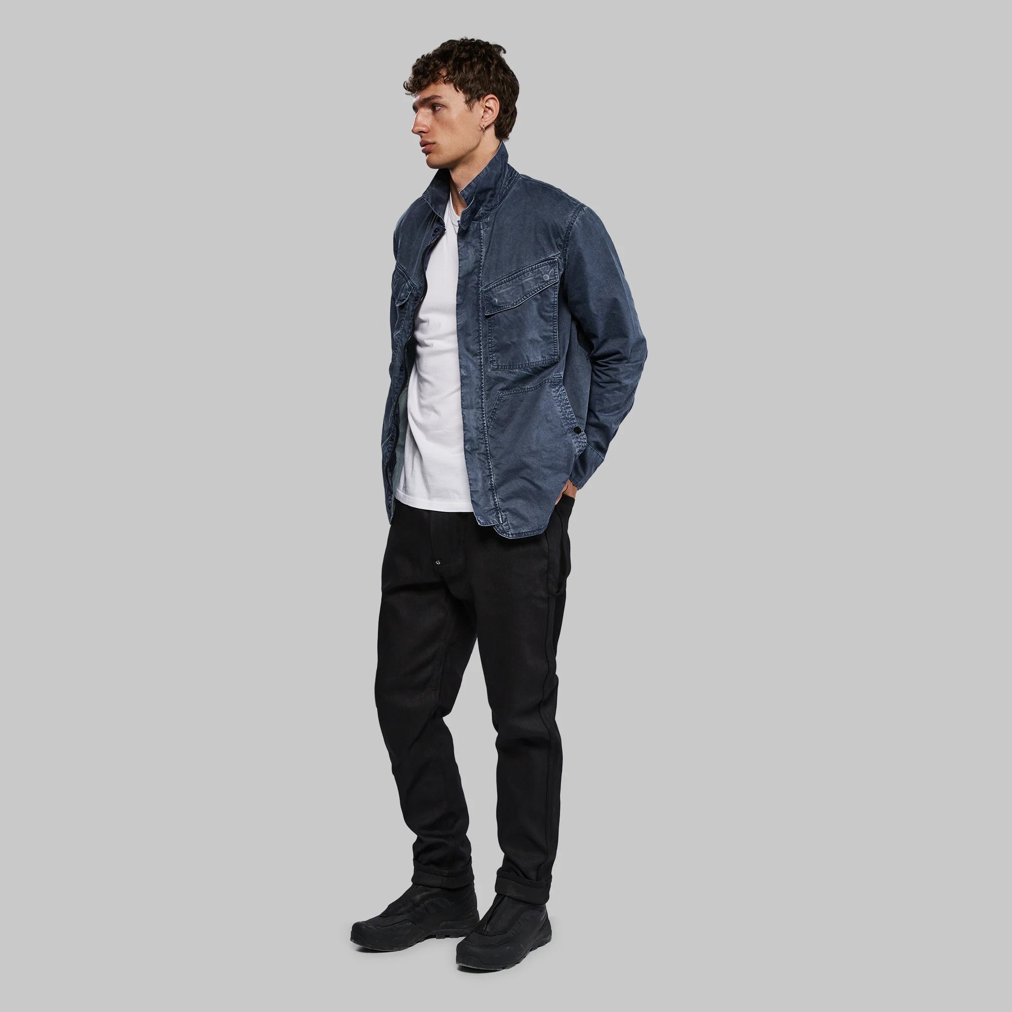 Planet Earth Lightweight Field Jacket. Navy edition