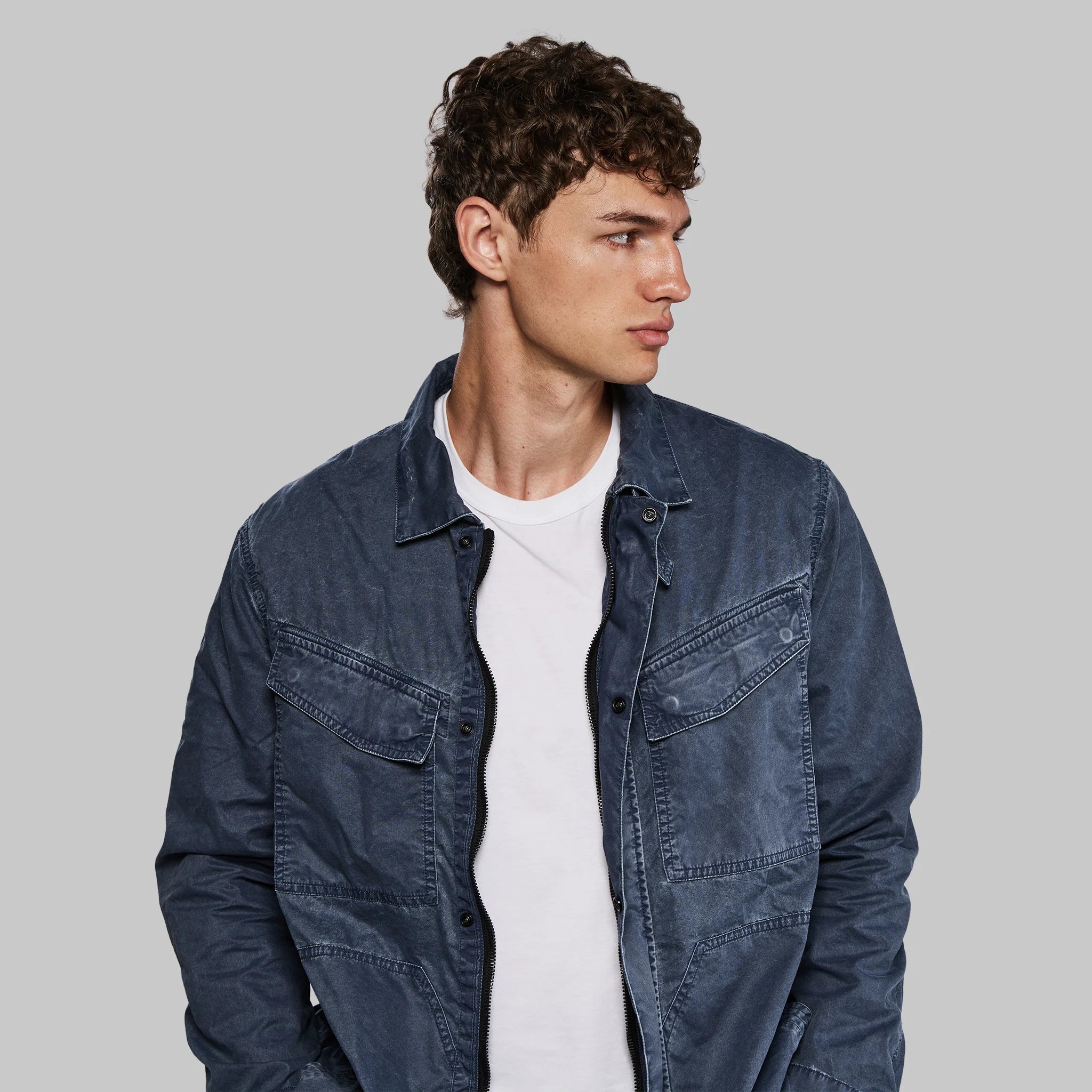Planet Earth Lightweight Field Jacket. Navy edition