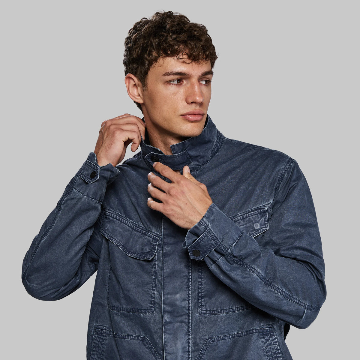 Planet Earth Lightweight Field Jacket. Navy edition
