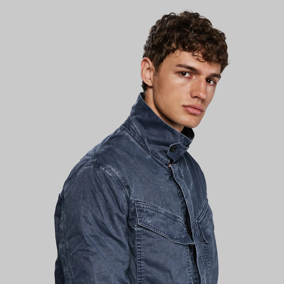 Planet Earth Lightweight Field Jacket. Navy edition