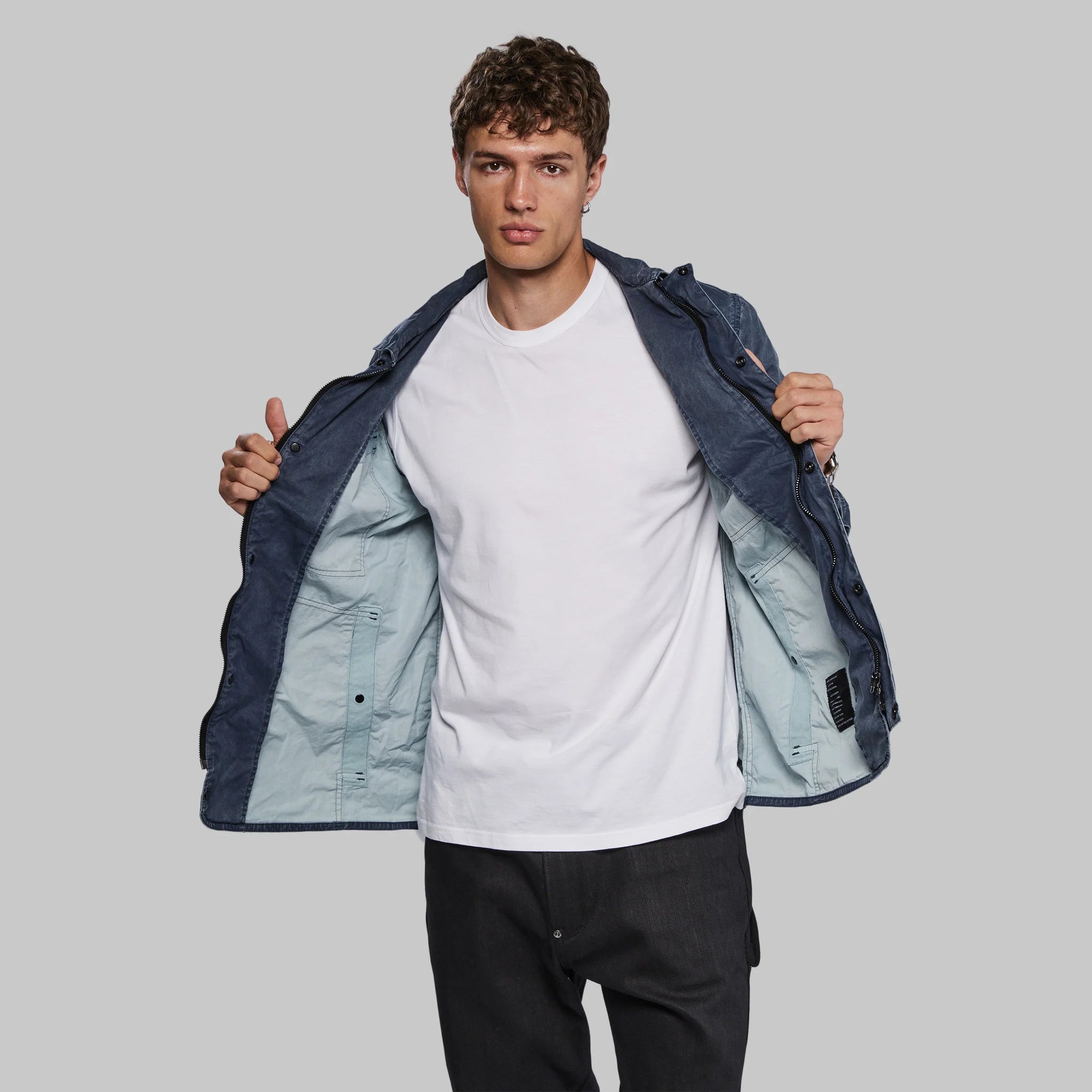 Planet Earth Lightweight Field Jacket. Navy edition