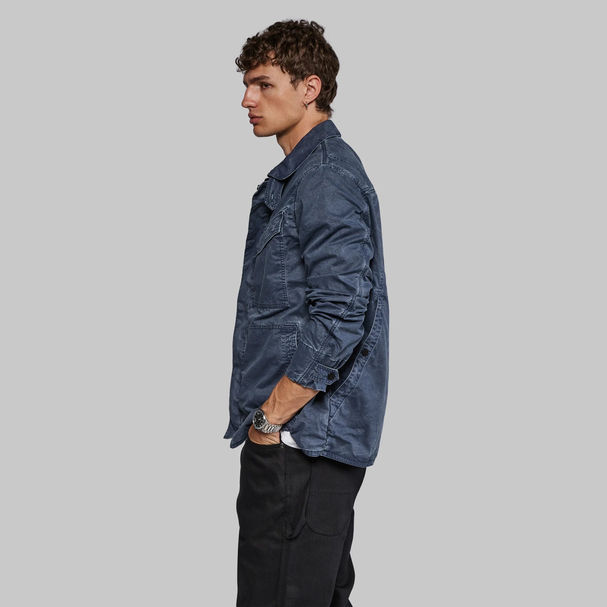 Planet Earth Lightweight Field Jacket. Navy edition