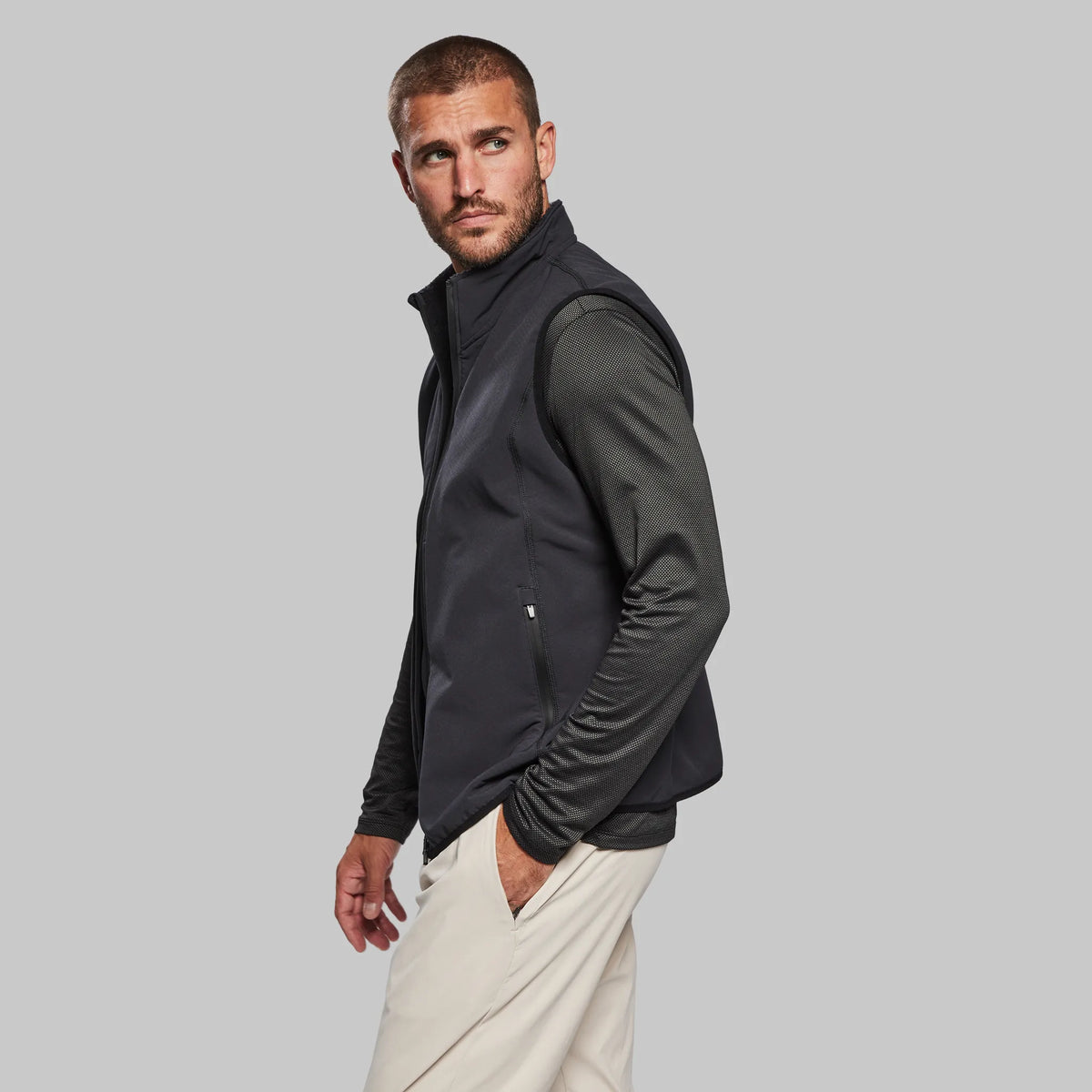 Planet Earth Fleece Vest. Black edition