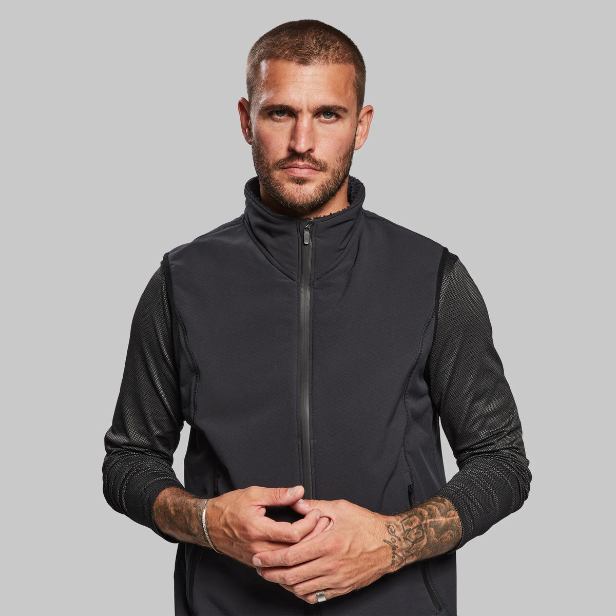 Planet Earth Fleece Vest. Black edition