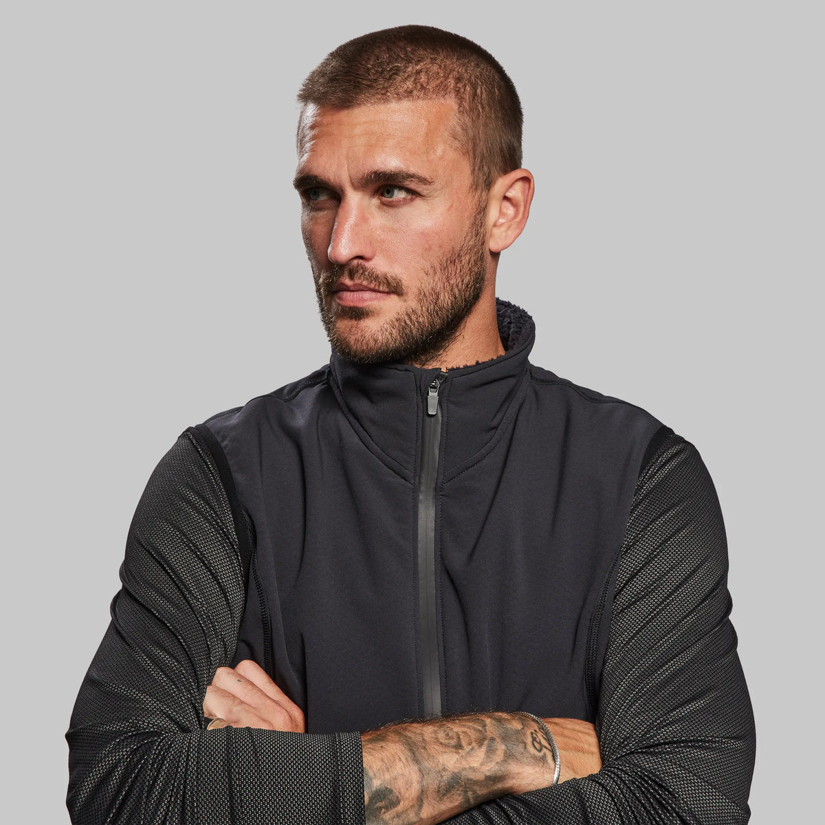 Planet Earth Fleece Vest. Black edition