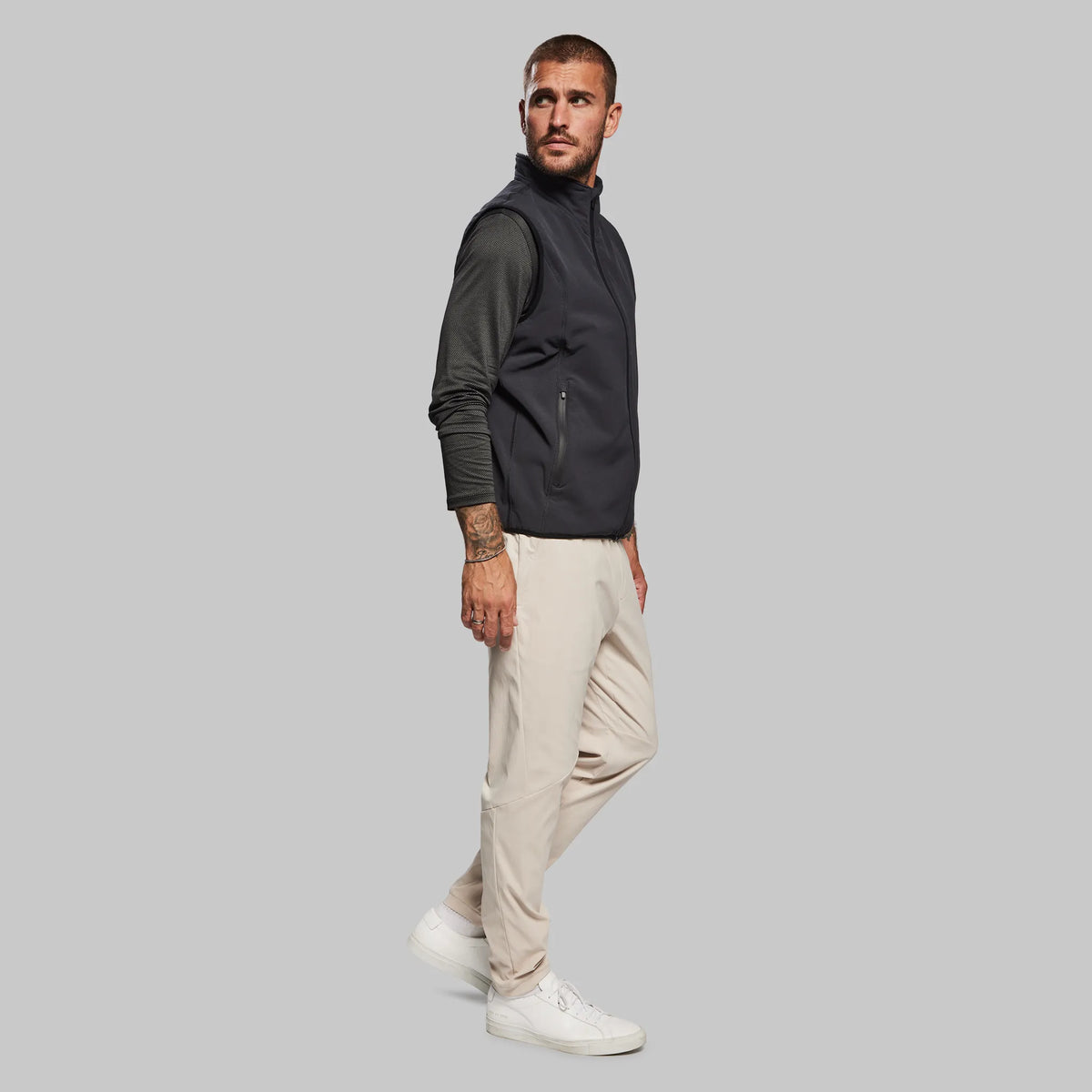 Planet Earth Fleece Vest. Black edition
